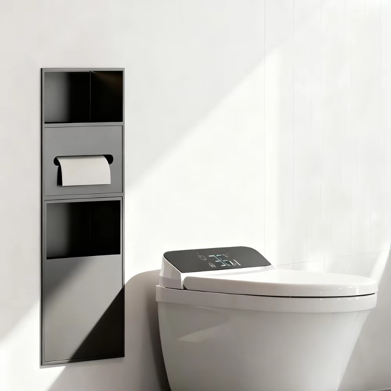 Home Bathroom Towel Dispenser - Многофункциональная ниша для ванной из нержавеющей
