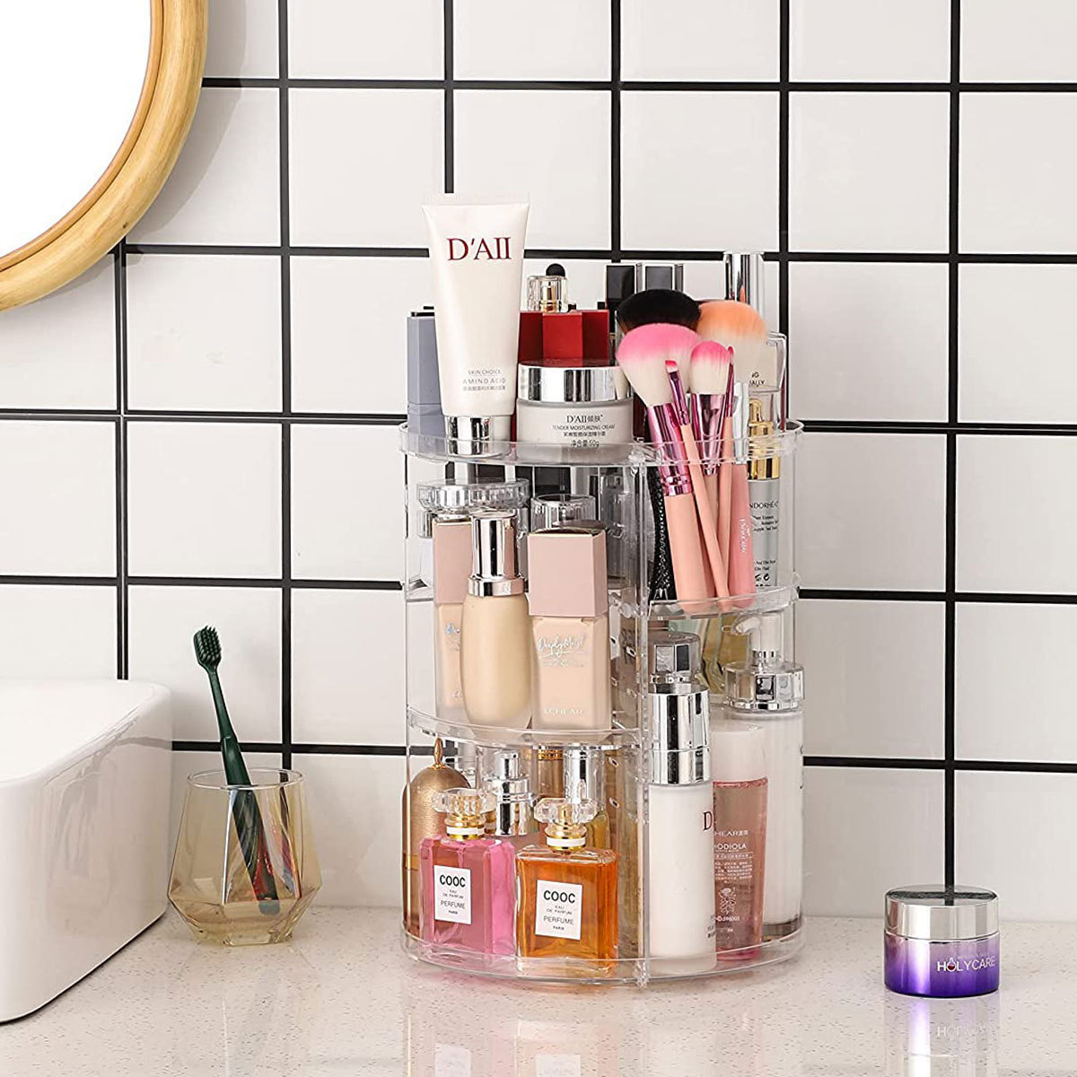 Home Goods Bathroom Cabinets - Вращающаяся на 360 градусов подставка для