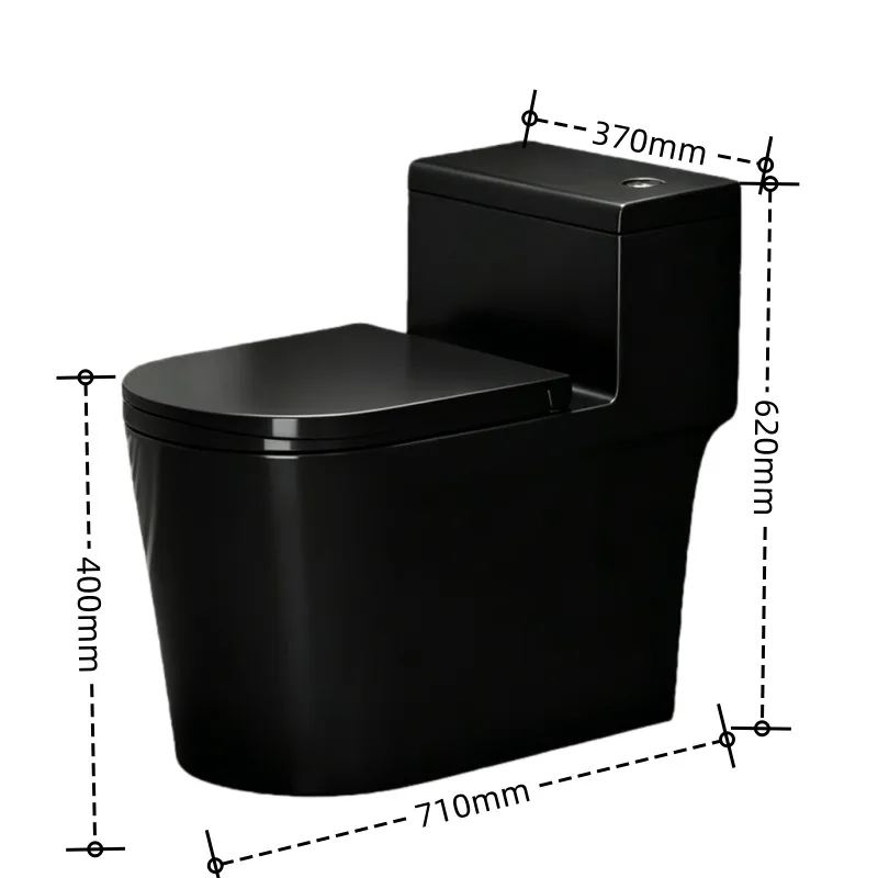 Home Bathroom Ware - Черный сифонный унитаз из Чаочжоу с