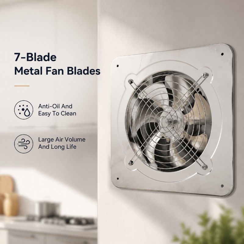 Home Bathroom Vent - Высокоскоростной вытяжной вентилятор 6-8 дюймов для