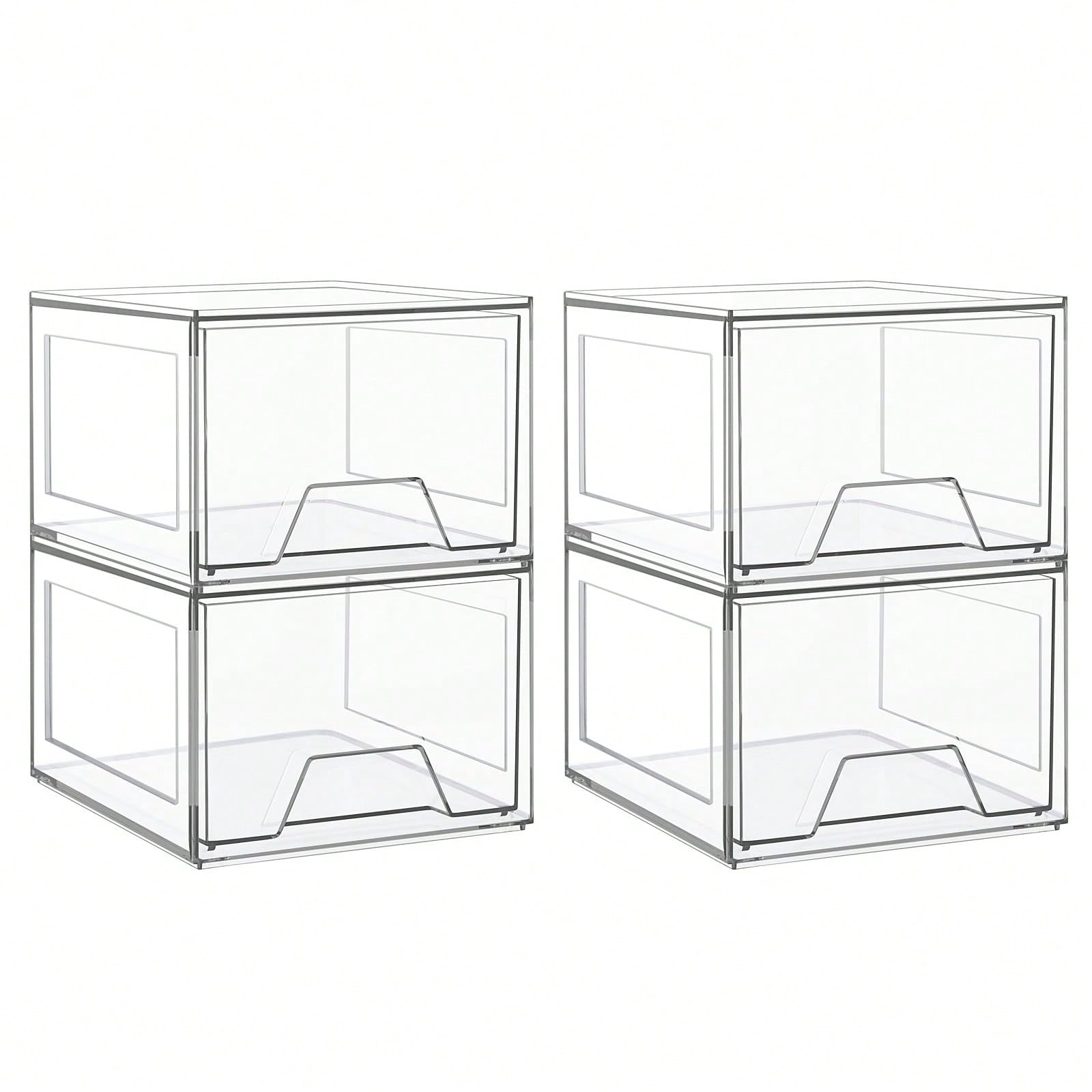 Home Goods Bathroom Cabinets - Набор из 2/4 штук: Штабелируемый органайзер