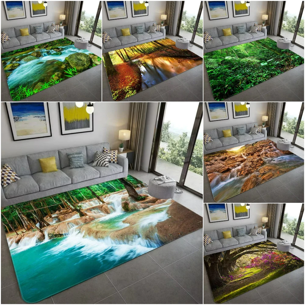Home Decor Bathroom Ideas - Ковер с 3D пейзажами в стиле