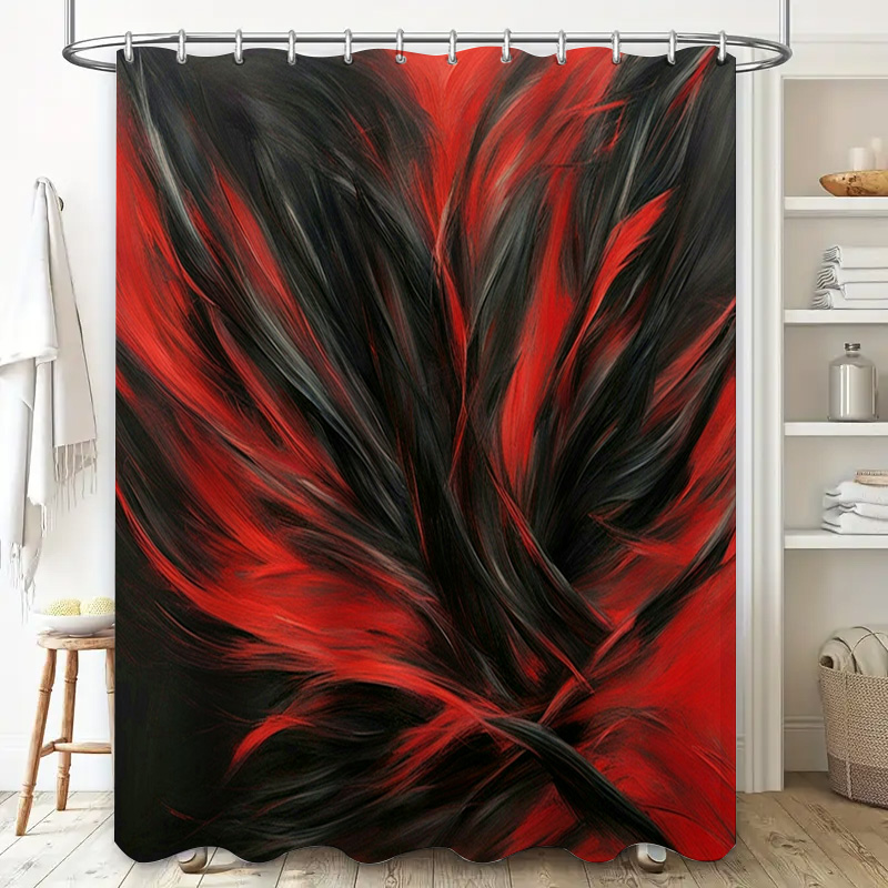 Красная и черная занавеска для – обзор и цена Home Decor Bathroom Ideas