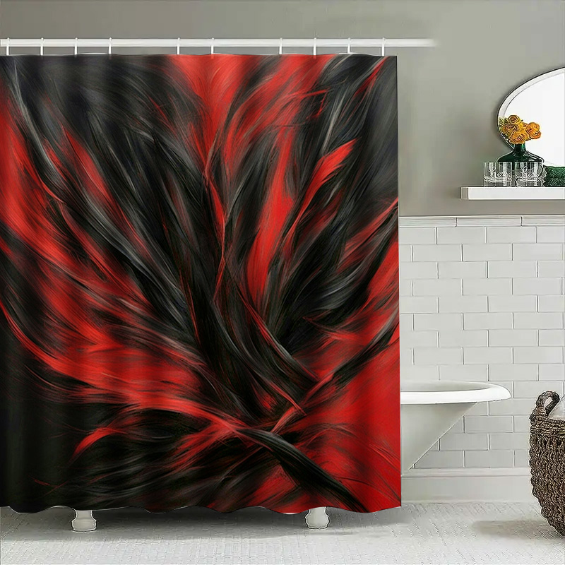 Красная и черная занавеска для – обзор и цена Home Decor Bathroom Ideas