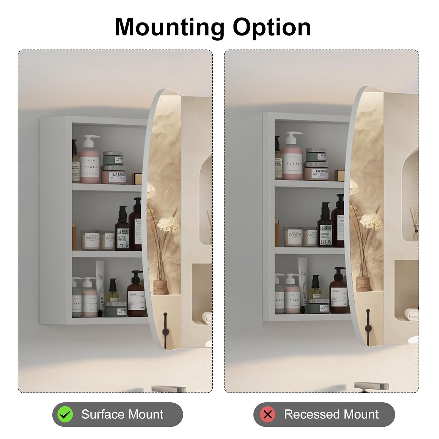 Овальный настенный шкаф для ва – обзор и цена Bathroom Cabinet Mirror