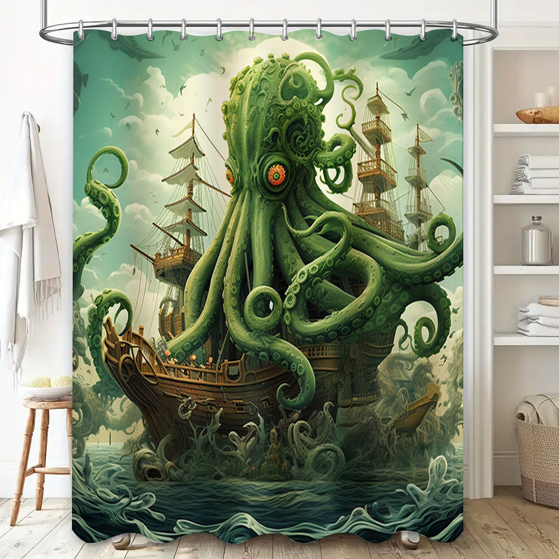 Корабль осьминога, занавеска д – обзор и цена Home Decor Bathroom Ideas
