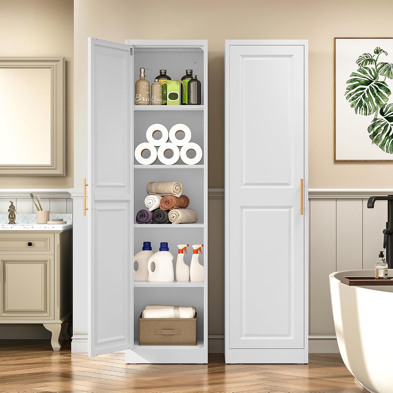 Высокий узкий шкаф для хранени – обзор и цена Home Goods Bathroom Cabinets
