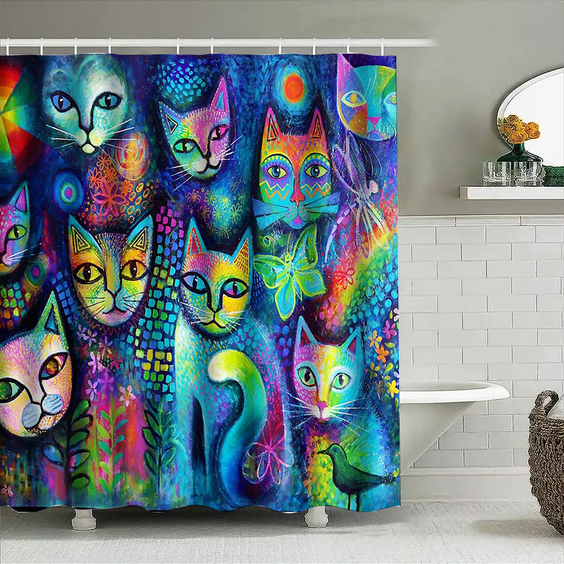 Занавеска для душа с изображен – обзор и цена Home Decor Bathroom Ideas