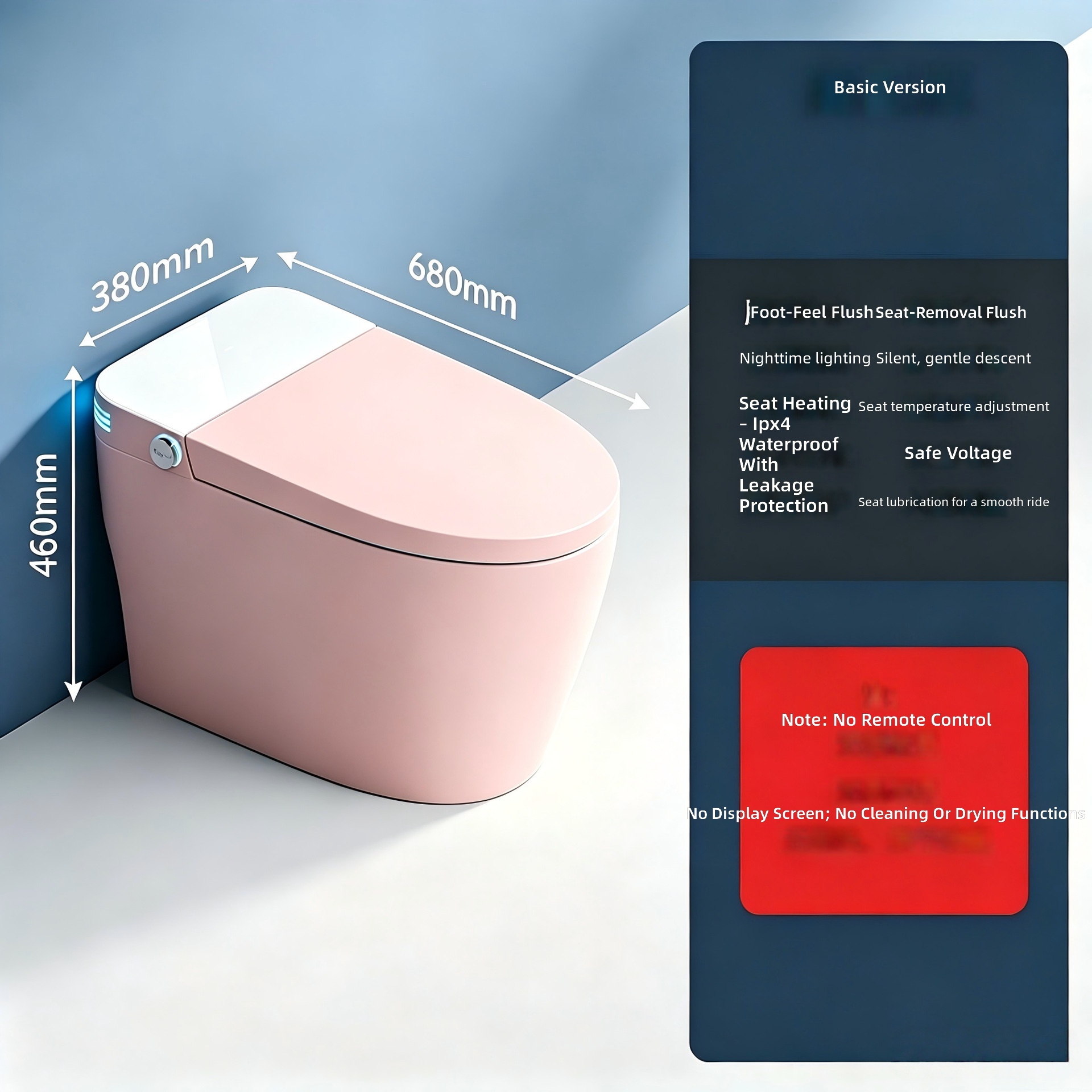Умный унитаз, розовый, автомат – обзор и цена Home For Bathroom